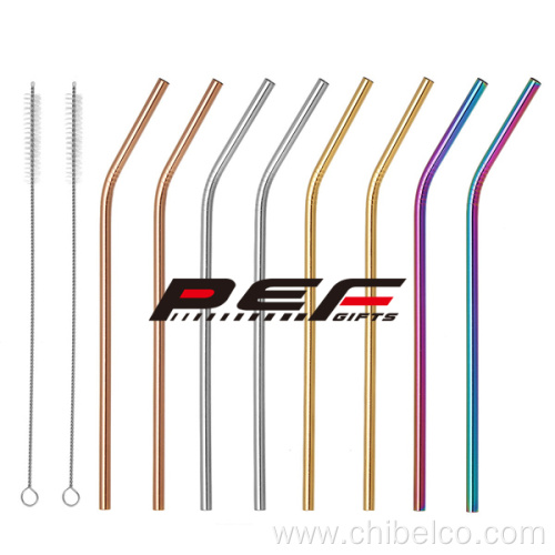 Eco-friendly stainless steel straw set